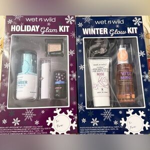 Wet n Wild holiday glam kit & winter glow kit, new in packaging